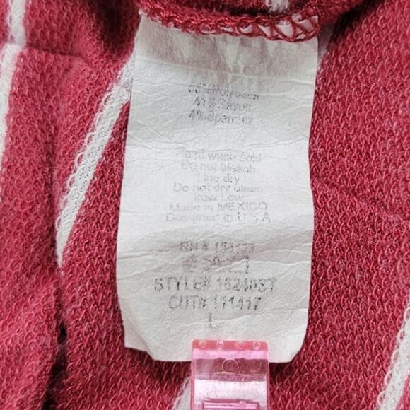 Hand Printed Upcycled Womens Large Hydrangea Floral Short Sleeve Tee Shirt - Picture 6 of 6